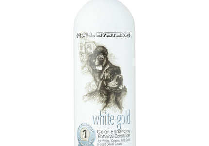 1 All Systems Color Enhancing Botanical Conditioner White Gold 473ml – Brightening Formula for Silver and Platinum Coats