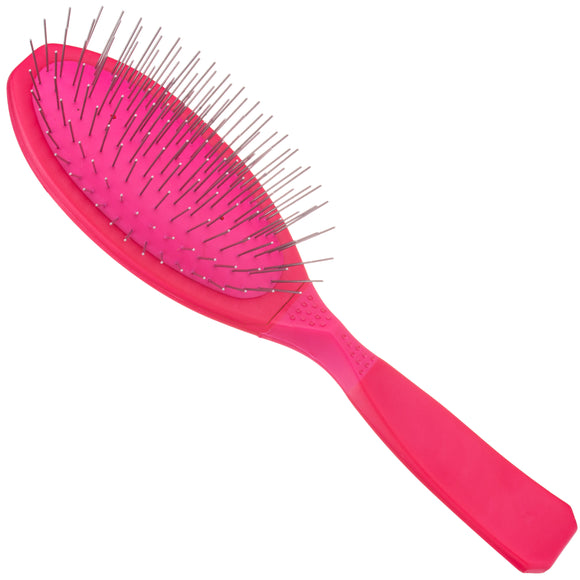 Show Tech Ultra-Pro Pin Brush – Soft Metal Pins, Large Size, Hot Pink Design