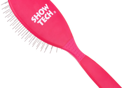 Show Tech Ultra-Pro Pin Brush – Soft Metal Pins, Large Size, Hot Pink Design