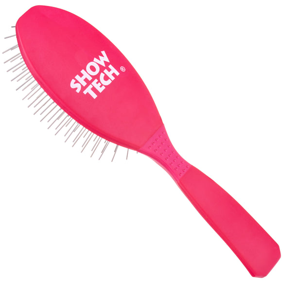 Show Tech Ultra-Pro Pin Brush – Soft Metal Pins, Large Size, Hot Pink Design