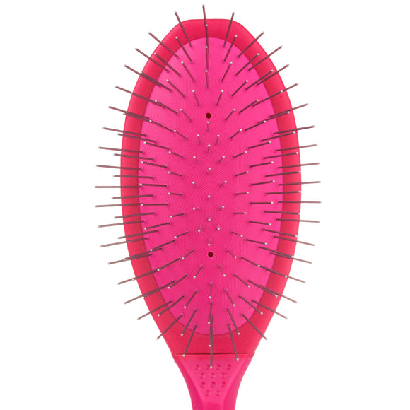 Show Tech Ultra-Pro Pin Brush – Soft Metal Pins, Large Size, Hot Pink Design