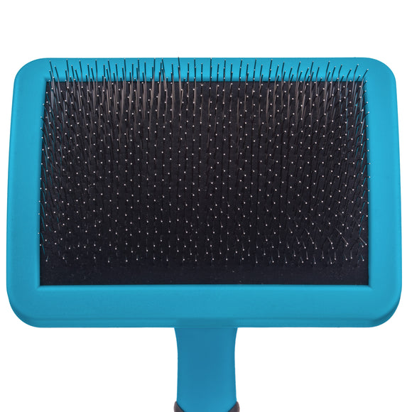 Groom Professional Firm Slicker Brush Large – Sturdy Pin Design, Tangle-Removing Performance