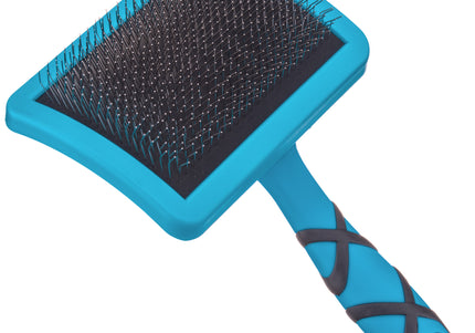 Groom Professional Firm Slicker Brush Large – Sturdy Pin Design, Tangle-Removing Performance