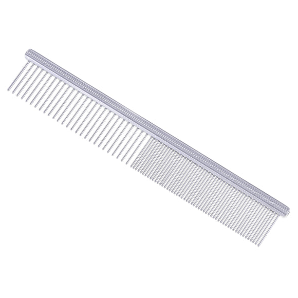 Tritra Mini Steel Grooming Comb 13cm – Compact Metal Tool with 50:50 Pin Spacing