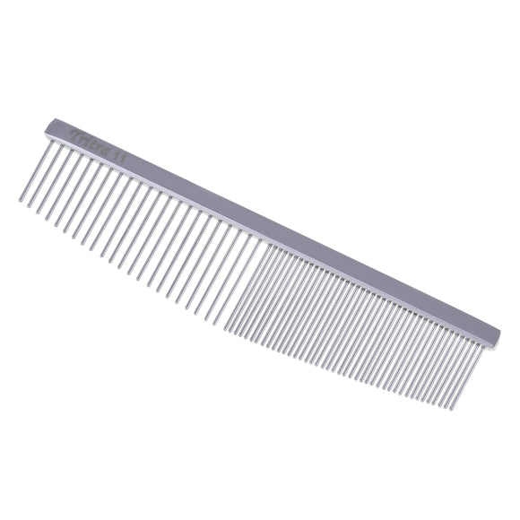 Tritra Mini Crescent Grooming Comb 11.5cm – Professional Half-Moon Shape, Balanced 50:50 Teeth Spacing