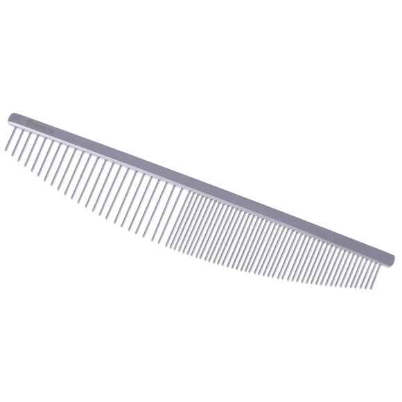 Tritra Large Crescent Grooming Comb 19cm – Professional 50:50 Spacing, Half-Moon Design