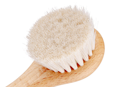 Keller Bursten Powder Brush – Natural Goat Hair, Soft Bristles, Precise Powder Application