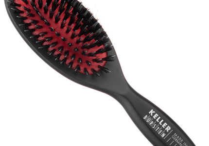 Keller Bursten Small Professional Brush – Natural Bristles and Nylon, Ergonomic Design