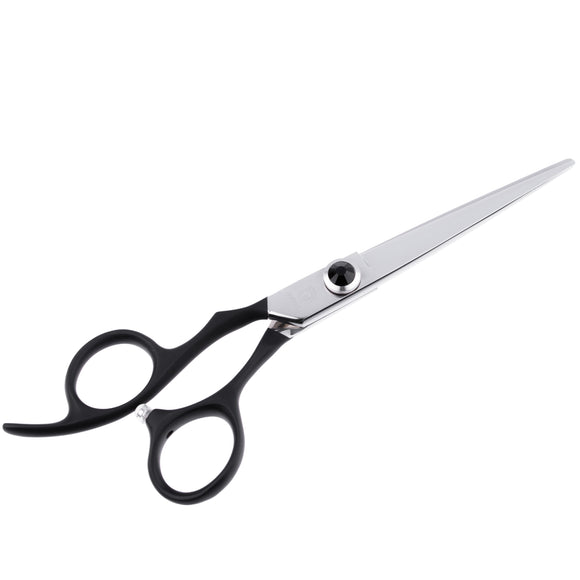 Jargem Lefty Straight Scissors 6" – Left-Handed Grooming Shears with Ergonomic Handle, Precision Cutting