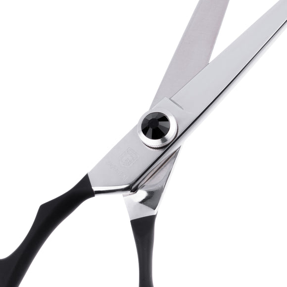 Jargem Lefty Straight Scissors 6" – Left-Handed Grooming Shears with Ergonomic Handle, Precision Cutting