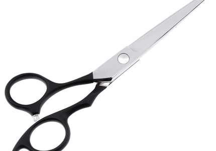Jargem Lefty Straight Scissors 6" – Left-Handed Grooming Shears with Ergonomic Handle, Precision Cutting