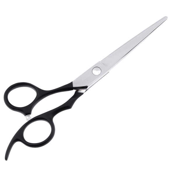 Jargem Lefty Straight Scissors 6" – Left-Handed Grooming Shears with Ergonomic Handle, Precision Cutting