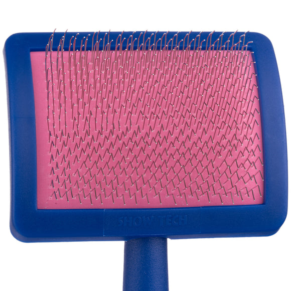 Show Tech Tuffer Large Poodle Brush – Long Soft Needles, Gentle Detangling Performance