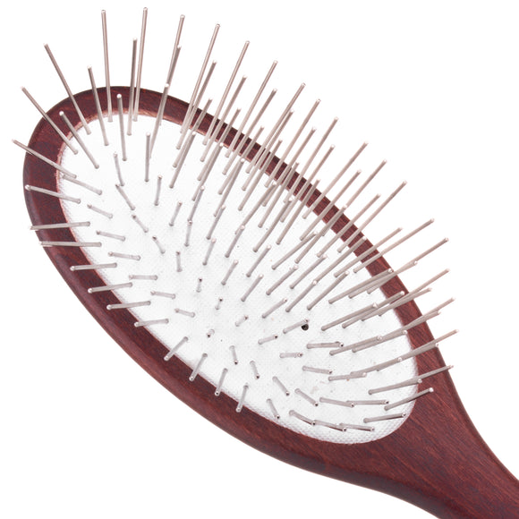 Maxi Pin Small Oval Grooming Brush – 27mm Metal Pins, Ideal for Long Coats