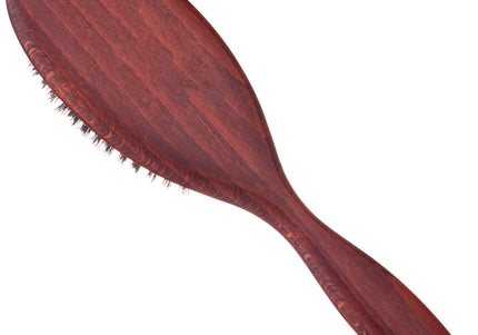 Maxi Pin Large Oval Grooming Brush – Natural Boar Bristles, Gentle Detangling