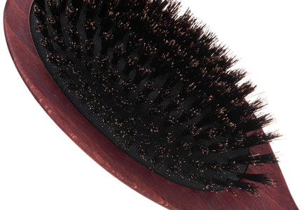 Maxi Pin Large Oval Grooming Brush – Natural Boar Bristles, Gentle Detangling