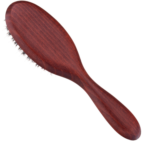 Maxi Pin Small Oval Brush – Natural Bristles and Nylon, Gentle Detangling Tool