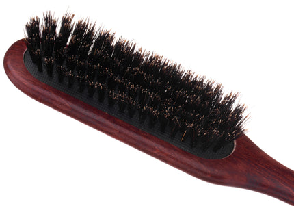 Maxi Pin Narrow Grooming Brush – Elongated Design with Natural Boar Bristles