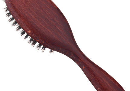 Maxi Pin Small Oval Grooming Brush – Natural Boar Bristles, Gentle Detangling