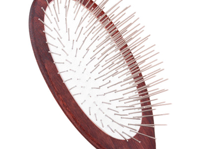 Maxi Pin Large Oval Grooming Brush – 27mm Metal Pins, Ideal for Long Coats