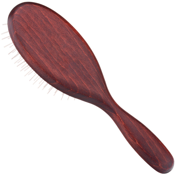 Maxi Pin Large Oval Grooming Brush – 27mm Metal Pins, Ideal for Long Coats