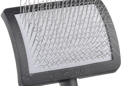 Yento Mega Pin Brush Large – Soft Long Needle Grooming Brush, Sparse Pins for Gentle Detangling