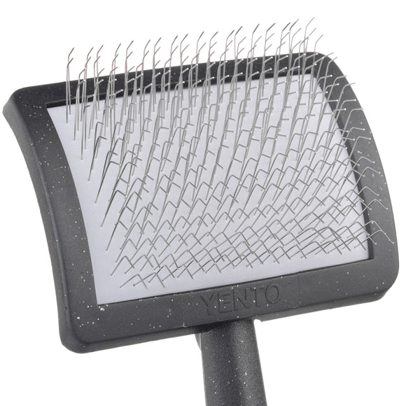 Yento Mega Pin Brush Large – Soft Long Needle Grooming Brush, Sparse Pins for Gentle Detangling