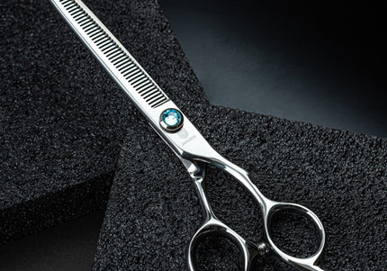 Jargem 6.5" Thinning Blenders – Single-Sided Shears with Decorative Screw, 45 Teeth