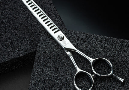 Jargem Grooming Chunker 6.5" – Handy Single-Sided Thinning Shears with 18 Teeth