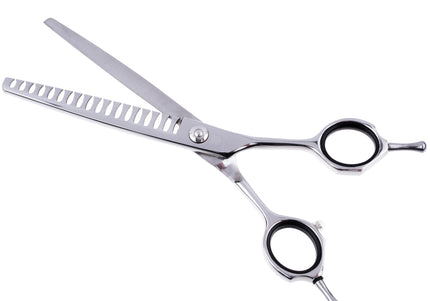 Jargem Grooming Chunker 6.5" – Handy Single-Sided Thinning Shears with 18 Teeth