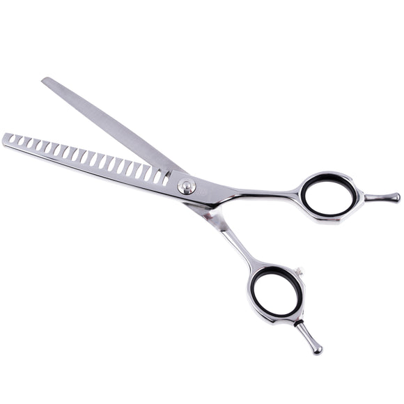 Jargem Grooming Chunker 6.5" – Handy Single-Sided Thinning Shears with 18 Teeth