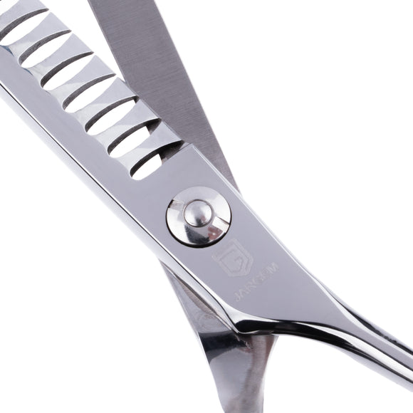 Jargem Grooming Chunker 6.5" – Handy Single-Sided Thinning Shears with 18 Teeth
