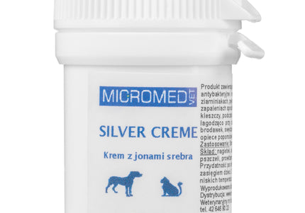 Micromed Vet Silver Creme – Healing Cream with Silver Ions and Marigold Extract, 25ml