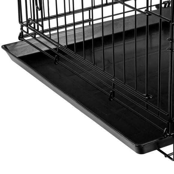 Flamingo Keo Black Metal Dog Cage – Large Size, Sturdy and Secure Construction