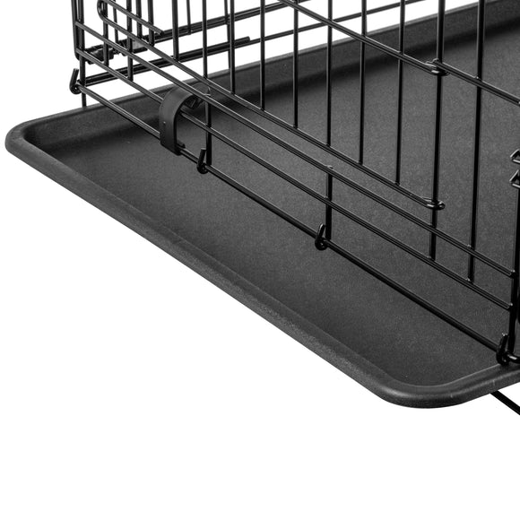 Flamingo Nyo Black Metal Dog Cage – Lift-Up Door, Large 59x93x62.5cm, Durable Design