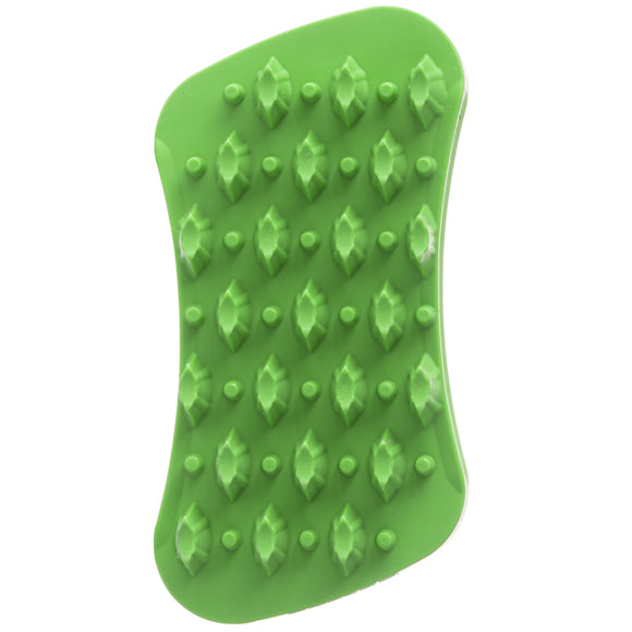 Pet+Me Soft Silicone Brush Green – Gentle Grooming Tool for Long, Thick Fur and Undercoat