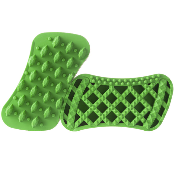Pet+Me Soft Silicone Brush Green – Gentle Grooming Tool for Long, Thick Fur and Undercoat