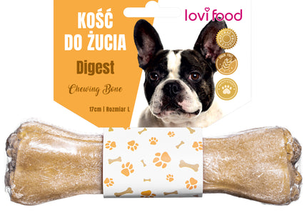 Lovi Food Chewing Bone Set – Functional 17cm Long Bones, 6 Pack, 115g Each