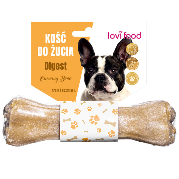 Lovi Food Chewing Bone Set – Functional 17cm Long Bones, 6 Pack, 115g Each