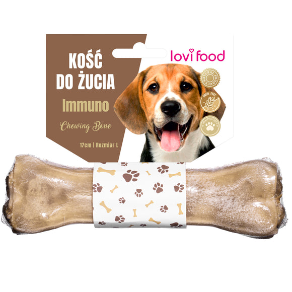Lovi Food Chewing Bone Set – Functional 17cm Long Bones, 6 Pack, 115g Each