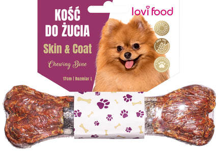 Lovi Food Skin & Coat Chewing Bone – Large Size, Nourishing Treat for Healthy Fur