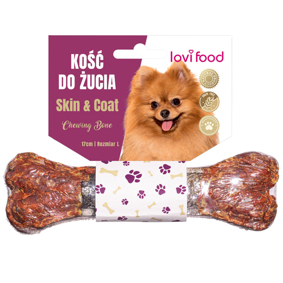 Lovi Food Skin & Coat Chewing Bone – Large Size, Nourishing Treat for Healthy Fur