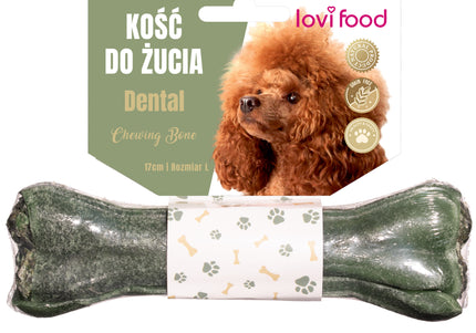 Lovi Food Chewing Bone Set – Functional 17cm Long Bones, 6 Pack, 115g Each