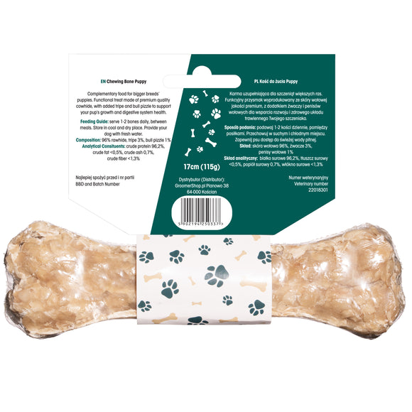 Lovi Food Puppy Chewing Bone with Tripe – Large Size, Durable and Tasty Treat