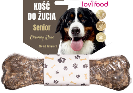 Lovi Food Senior Chewing Bone – Italian Flavored Dental Treat, Small Size, Gentle Texture