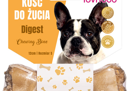 Lovi Food Digest Chewing Bone – Small Size, Edible Bone with Digestive Support Formula