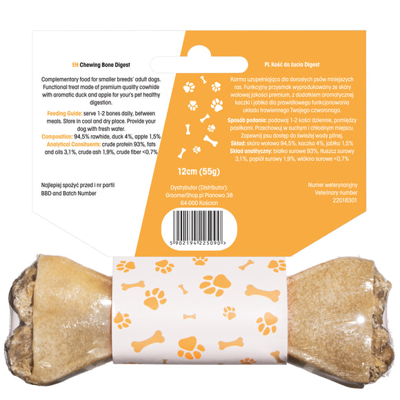 Lovi Food Digest Chewing Bone – Small Size, Edible Bone with Digestive Support Formula