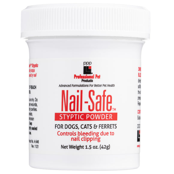 PPP Nail Safe Styptic Powder – Fast-Acting Bleeding Stop Powder, 42g Jar