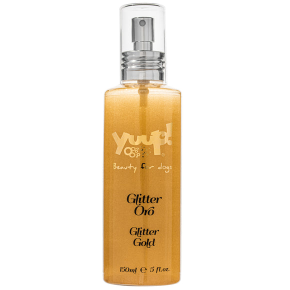 Yuup! Fashion Glitter Gold Perfumed Coat Shine Spray with Gold Particles, 150ml