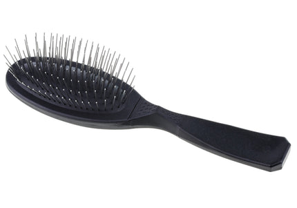 Madan Small Pin Brush – Ergonomic Handle, 22mm Medium-Soft Metal Pins, Sky Blue
